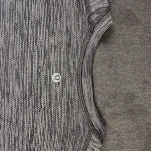 Lululemon Mens Athleisure Long Sleeve  Heathered Gray Never Regains Dimensions
